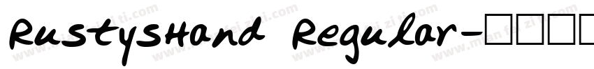 RustysHand Regular字体转换